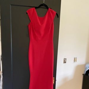 Windsor Red V Back Maxi Dress